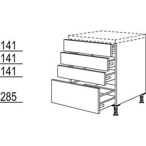 Nobilia Schubkastenschrank U3SA80 22162