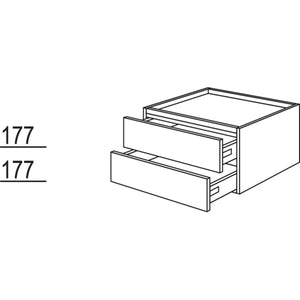 Nobilia Schubkastenschrank UD2S80-36 33568