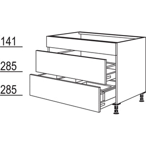 Nobilia Spülen-Auszugschrank Separato SPU2A-AS90 22189