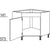 Nobilia Spuelen-Eckschrank- diagonal SPUE90 152