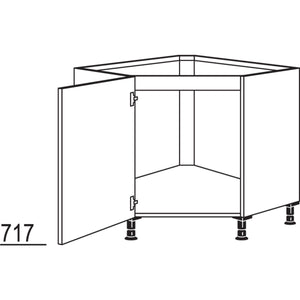 Nobilia Spülen-Eckschrank- diagonal SPUED105 31238