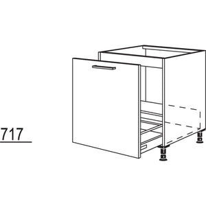 Nobilia Spülenschrank für bauseitige Wertstoffbehälter-Systeme SPUADK-BW60 21259