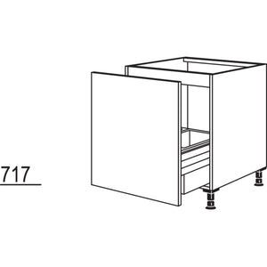 Nobilia Spülenschrank mit Zargen-Cargo SPUAD-AS45 22294