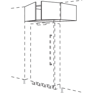 Nobilia Ueberbauschrank fuer freistehende Kuehlschraenke UFK120-36 36664