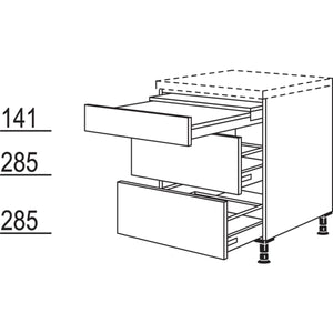 Nobilia Unterschrank Ausziehtisch UT2A50 32145