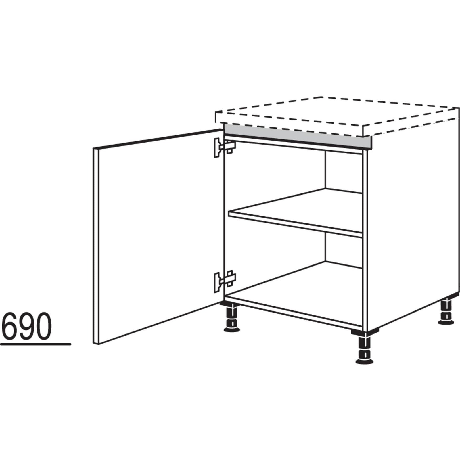 Nobilia Unterschrank NU45 50065