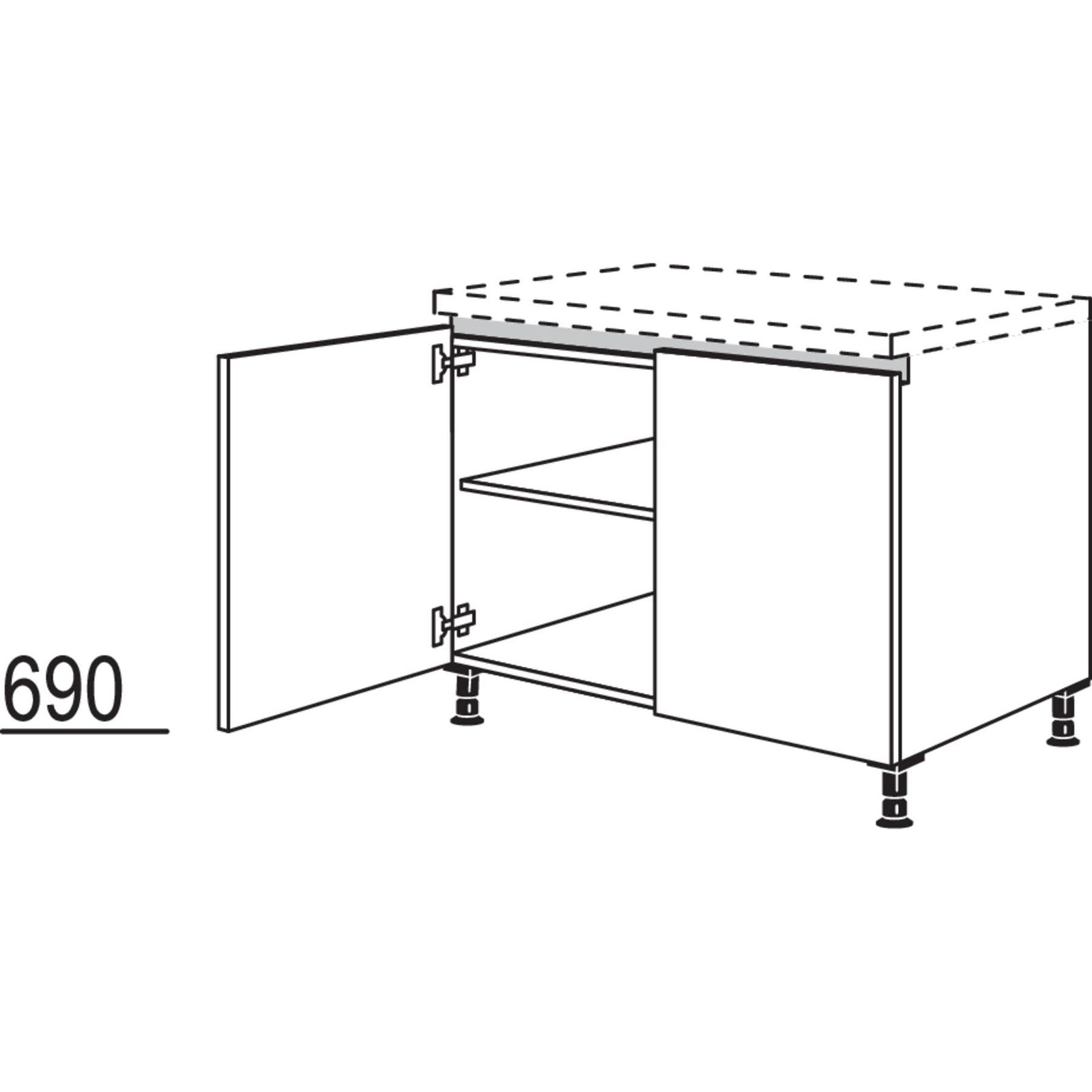 Nobilia Unterschrank NU100 51070