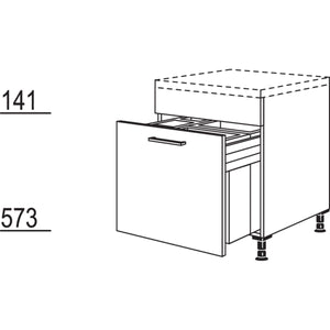 Nobilia Unterschrank mit Muelltrennsystem Euro-Cargo UASL-EC60 22473