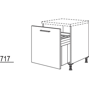 Nobilia Unterschrank mit Mülltrennsystem Euro-Cargo UDASL-EC60 20473