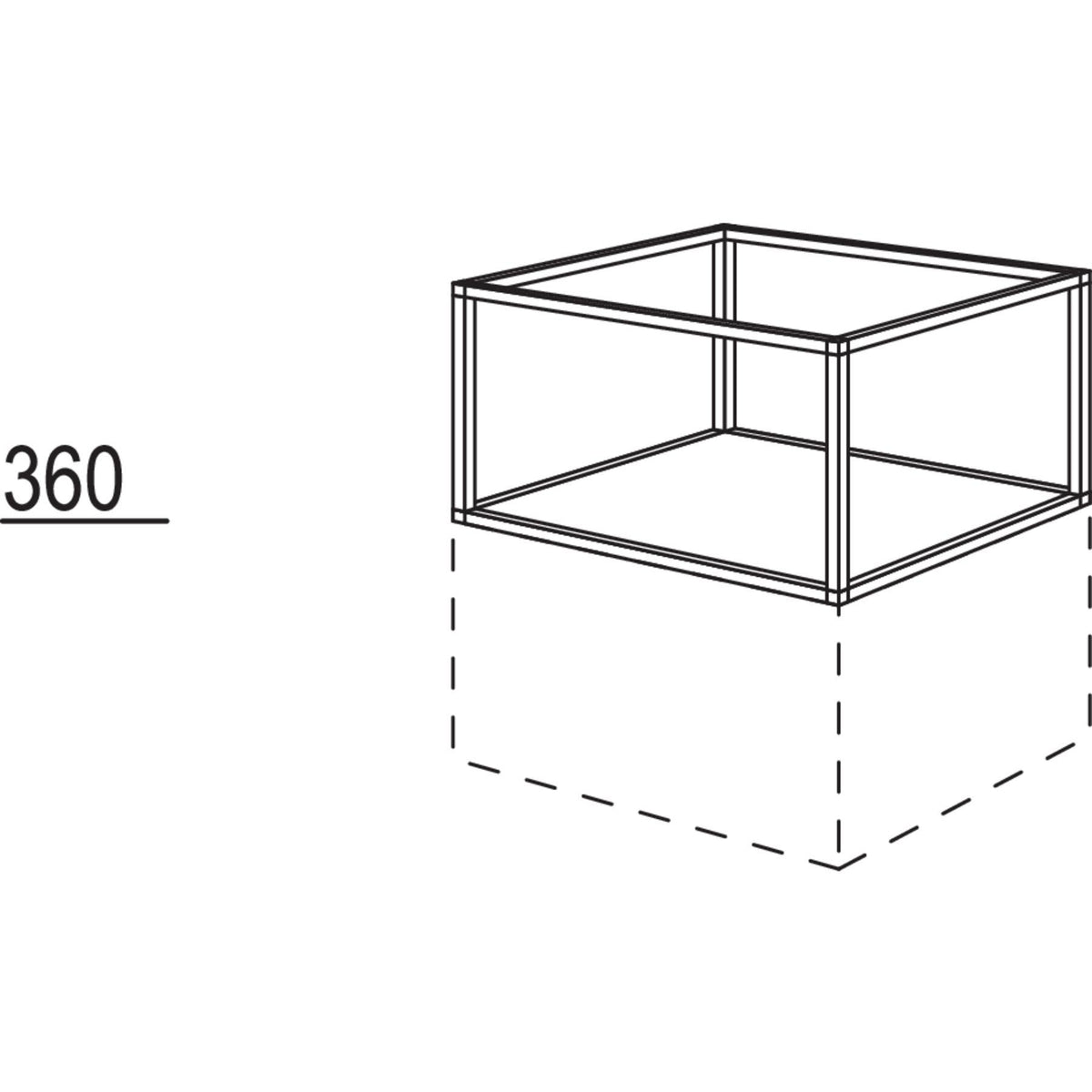 Nobilia Unterschrankregal Smartcube URSC60-36 36616