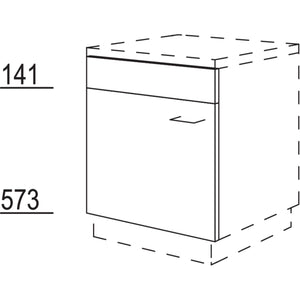 Nobilia Verpend deurfront GSB45-I 44.4 cm