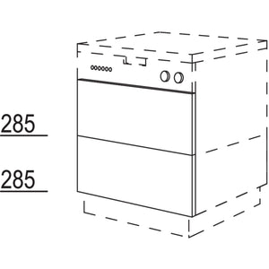 Nobilia Verstiftete Türfront in geteilter Optik GSBV2A60 9814