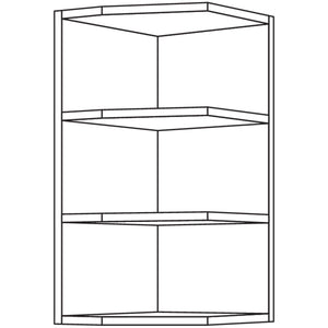 Nobilia Wand-Abschlussregal- abgeschrägt WRA32-1 31722