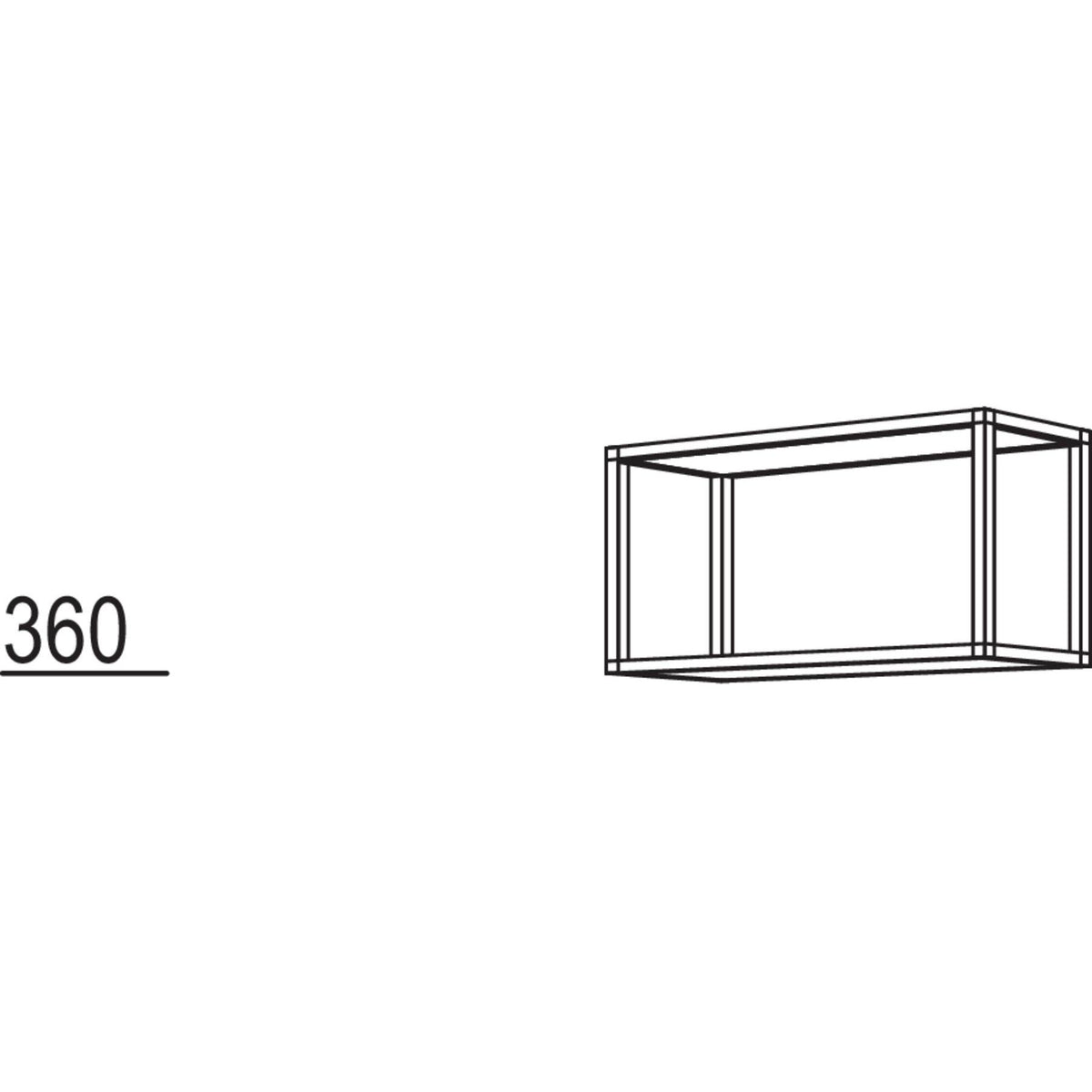 Nobilia Wandregal Smartcube WRSC120-36 35662