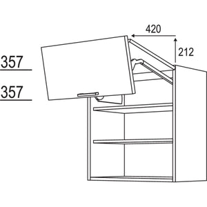 Nobilia Wandschrank Falt-Lifttür WFL90-1 32349