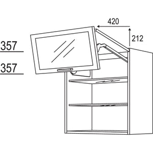 Nobilia Wandschrank Falt-Lifttür WFLG80-1 32358