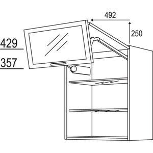 Nobilia Wandschrank Falt-Lifttür WFLG50-2 45355