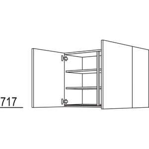 nobilia Wandschrank mit zwei Türen und 2 Einlegeböden NW90-1 64009