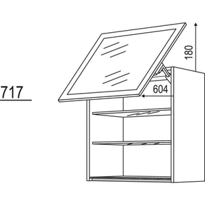 Nobilia Wandschrank Schwingklappe NWKSG80-1 64588