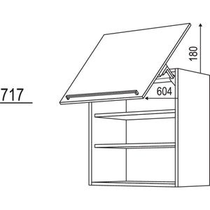 Nobilia Wandschrank Schwingklappe WKSF50-1 32541