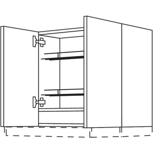 Nobilia Wandschrank für Flachschirm- Dunsthauben W2DAF90-3 51831