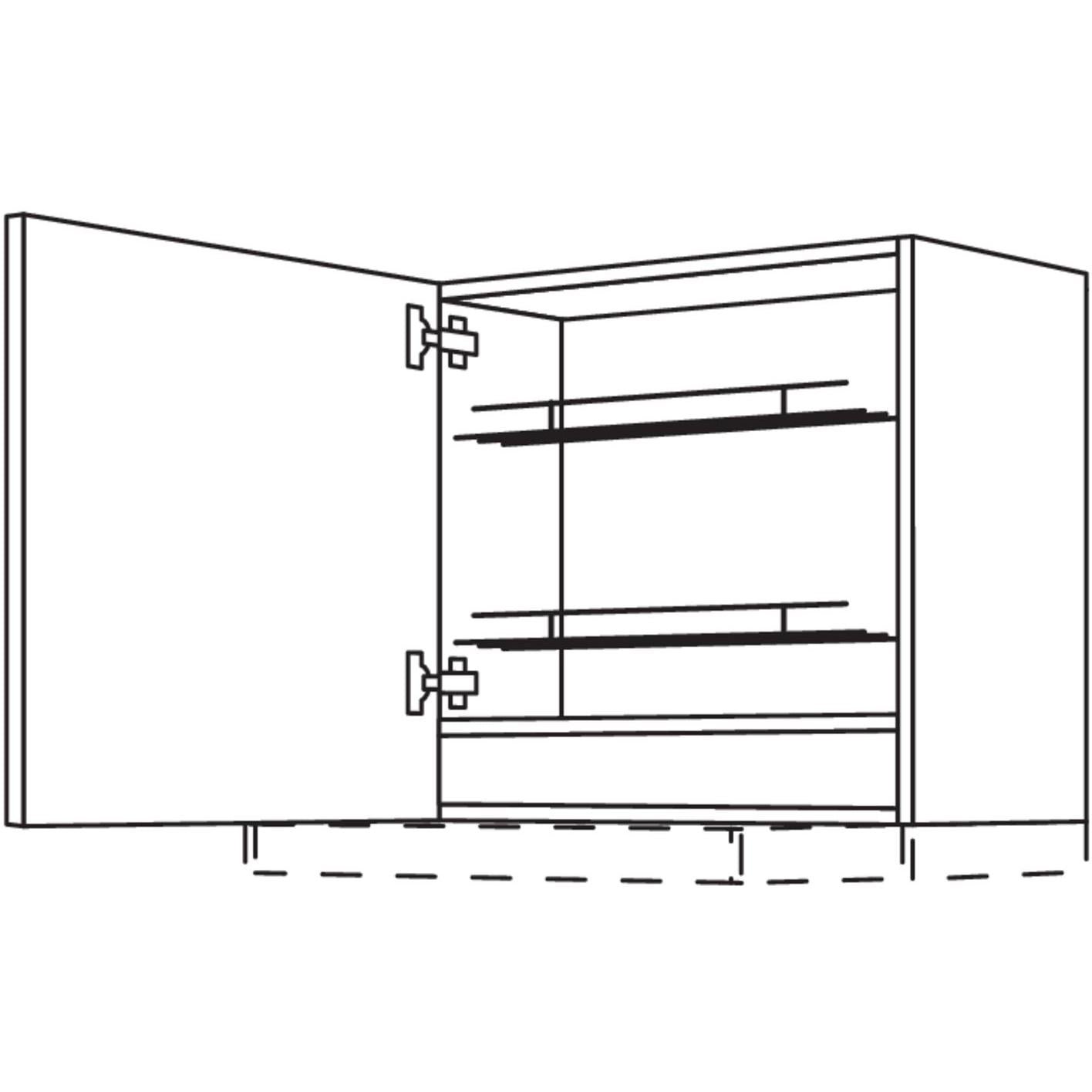 nobilia wandkast voor flatscreen afzuigkappen WDAF60-1 60 cm