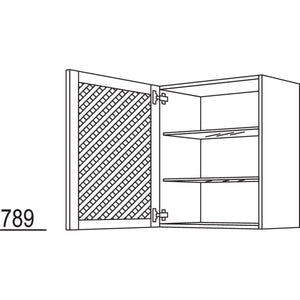 Nobilia Wandschrank mit Holzgittertür WGH50-2 43385