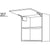 Nobilia Wandschrank mit Klappe WKOF60-1 32616
