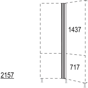 Nobilia Winkelpassstueck 135-- variabel HPE135-V-3 45483