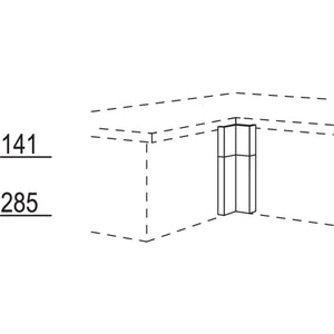 Nobilia Winkelpassstück in geteilter Optik- variabel UPE-VSA-43 45177