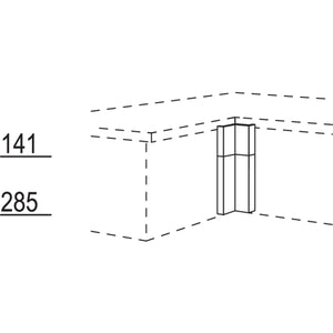 Nobilia Winkelpassstueck in geteilter Optik- variabel UPE-VSA-43 45177