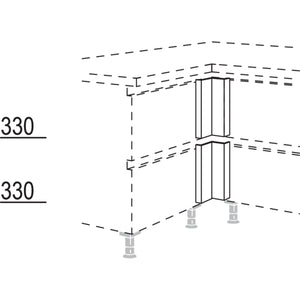 Nobilia Winkelpassstueck in geteilter Optik NUPET-V 53144