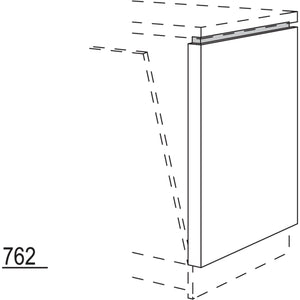 Nobilia XL-Abschluss-Frontwange für vollintegrierte Geschirrspüler am Zeilenende NUWFG50-78-X 57960