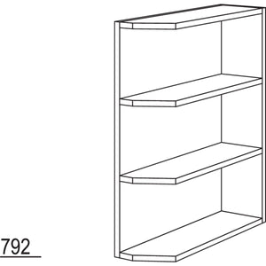 Nobilia XL-Abschlussregal- diagonal URA18-X 33007