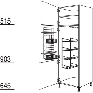 Nobilia XL-Besen-- Geräteschrank HB50-2X 40229