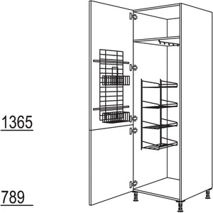 Nobilia XL-Besen-- Geräteschrank HDB40-2X 40231