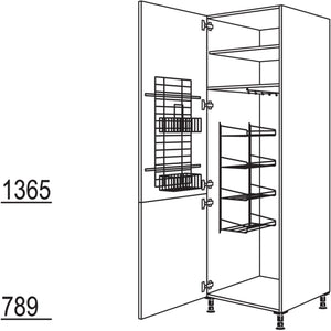 Nobilia XL-Besen-- Geraeteschrank HDB60-2X 40233