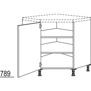 Nobilia XL-Diagonal-Eckschrank UED80-X 37072