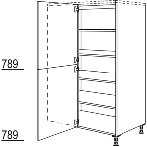 Nobilia XL-Eck-Highboard HDE100-45-X 37505