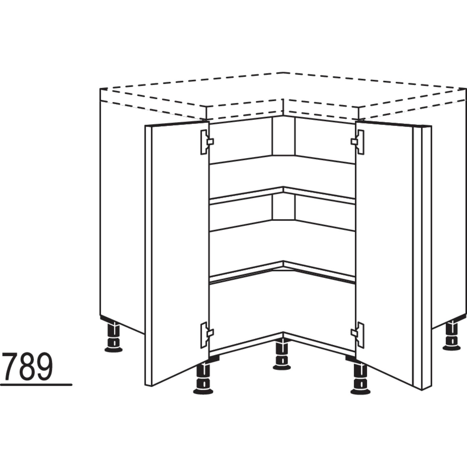 Nobilia XL-Eckschrank UDTE80-X 37292