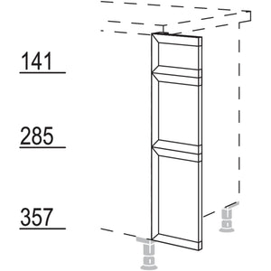 Nobilia XL-Frontpassstück in geteilter Optik UPF-VS2A20-X 35230