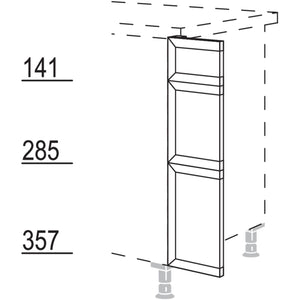 Nobilia XL-Frontpassstueck in geteilter Optik UPF-VS2A20-X 35230