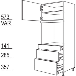 Nobilia XL-Geräte-Umbau Backofen GAOS2A76-2X 41809