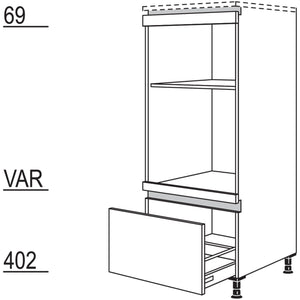 Nobilia XL-Geräte-Umbau Backofen und Mikrowelle NGMOA-X 53360