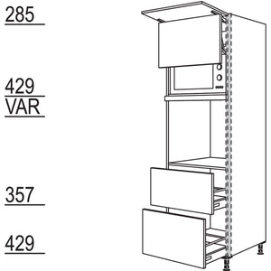 Nobilia XL-Geraete-Umbau Backofen und Mikrowelle mit Lifttuer NGSLO2A-2X 45926