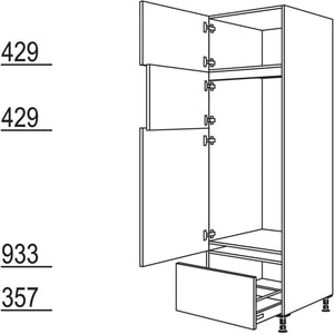 Nobilia XL-Geräte-Umbau Kühl- Gefrierautomat GD123GA-2X 42864