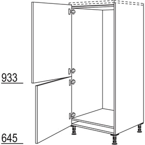 Nobilia XL-Geräte-Umbau Kühl- Gefrierkombination G145-X 33781