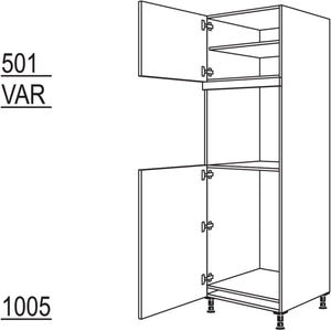 Nobilia XL-Geraete-Umbau Kuehlautomat und Backofen G88O-2X 40828