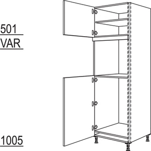 Nobilia XL-Geräte-Umbau Kühlautomat und Backofen NGS88O-2X 45972