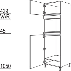 Nobilia XL-Geräte-Umbau Kühlautomat und Dampfgarer - Kompaktgerät NG88DK-2X 42333